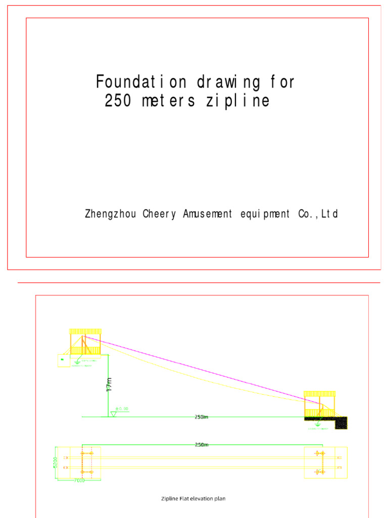 250M Zipline Drawing PDF