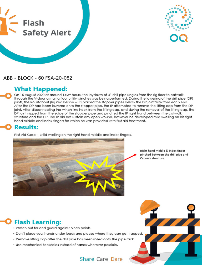 Drill Pipe Handling Safety Incident | PDF