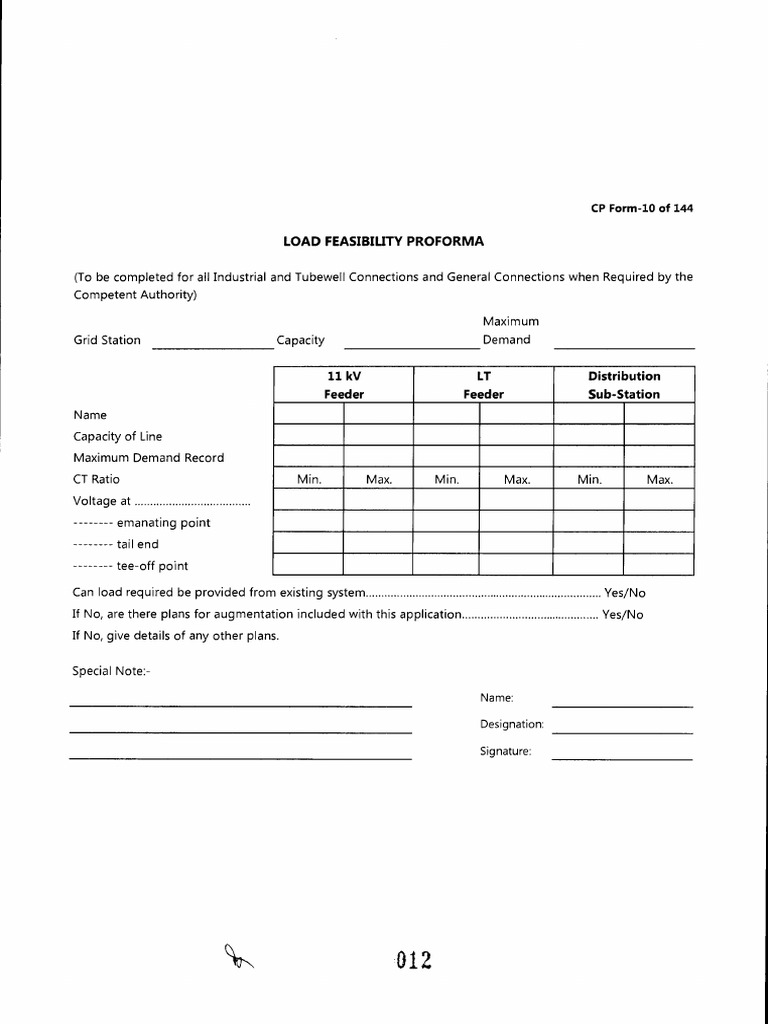 CP Form - 11 | PDF