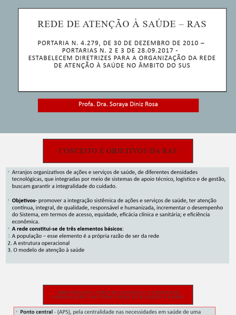 Rede de Atenção À Saúde - Ras | PDF | Hospital | Especialidades médicas