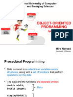 OOP - Lecture 6 Classes