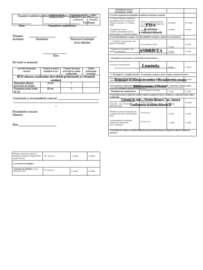 Fisa Originala | PDF