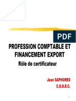 PROFESSION COMPTABLE ET FINANCEMENT EXPORT