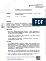 Informe #082-2023-SUNAT - Prima de Rescate Por La Recompra de Bonos EBITDA