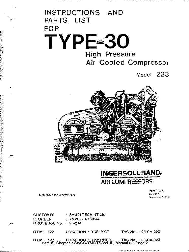 HPR & YCT PRS Air Compressor Unit | PDF