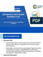 Sistematika Penyusunan Business Plan - PKT - 2023