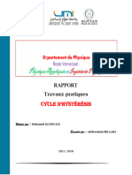 Cycle D'hystérésis D'un Matériau Ferromagnétique