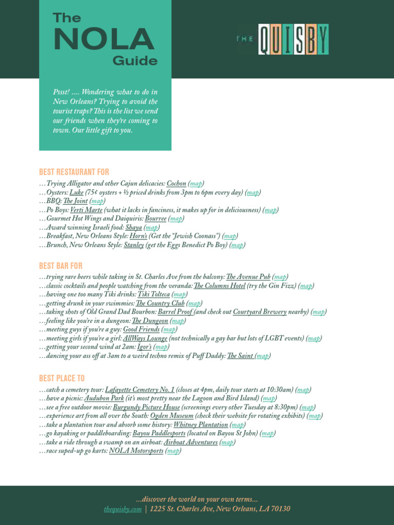 Ultimate Guide To New Orleans | PDF