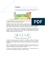 Eletronegatividade e Tamanho Do Atomo.