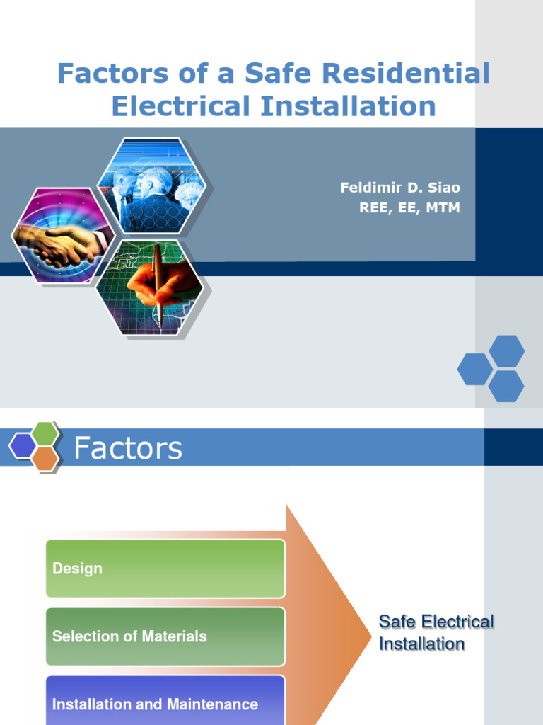 Factors of A Safe Residential Electrical Installation PDF