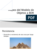 Mapeo Del Modelo de Objetos A BDR