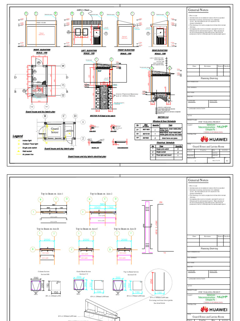 Fence and Guard House Detail Model | PDF