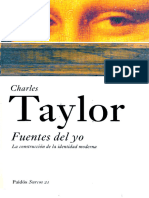 Fuentes Del Yo - La Construccion de La Identidad Moderna - Charles Taylor