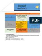 Modul Ajar Matematika Fase A (Kelas 1) : Profil Pelajar Pancasila Yang Terkait Pembelajaran: Domain: Bilangan