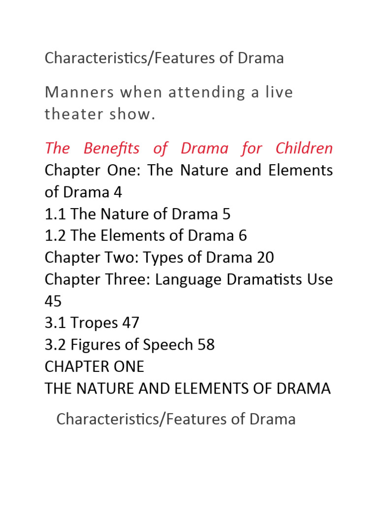 Drama Pdf