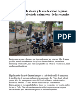 Estado Calamitoso de Las Escuelas en Santiago Del Estero
