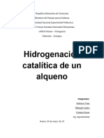 UNIDAD 2 (Hidrogenación Catalítica de Un Alqueno)