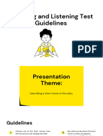 Speaking and Listening Test Guidelines PDF