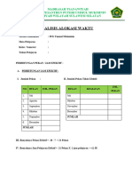 Format Analisis Waktu