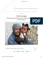 Child Marriage - UNICEF