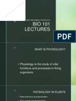 Bio 101 Lectures