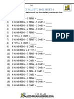 Place Value To 1000 4