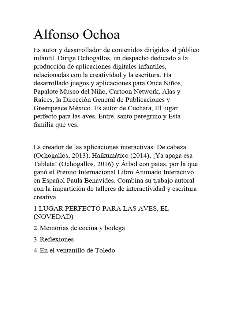 Alfonso Ochoa Pdf