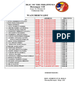 Watchers List