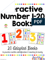 286 - Interactive Number Books Printable Adapted Books
