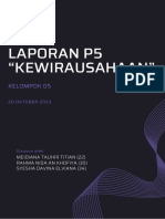 Laporan P5 "Kewirausahaan"