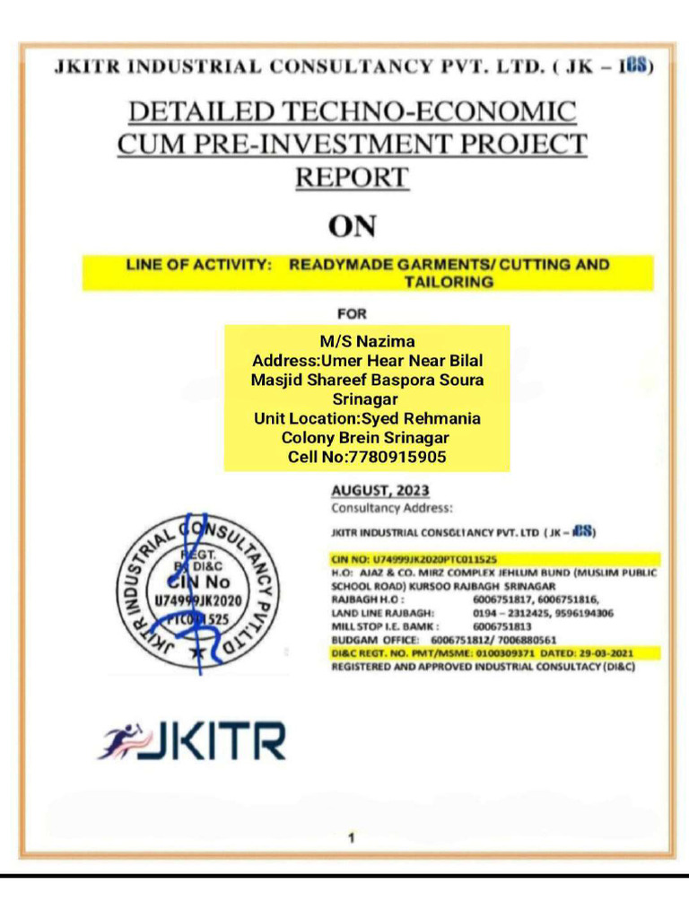 Nazima Project Report | PDF
