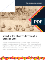 Impact of The Slave Trade Through A Ghanaian Lens