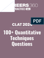 Quantitative Technique Questions CLAT