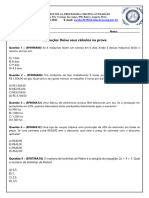 Avaliação 7 Ano - 3 Bimestre - Cristina - 2023