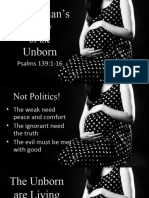 A Christians View of The Unborn