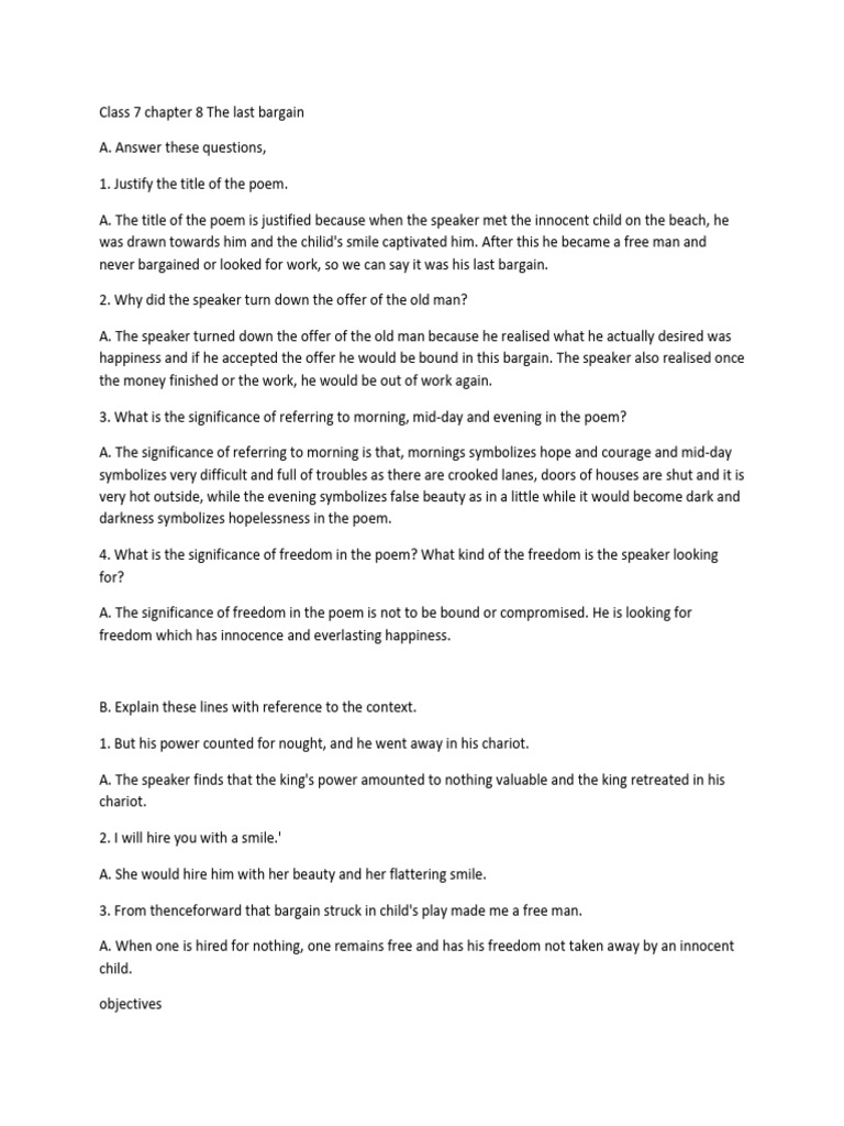 The Last Bargain PDF