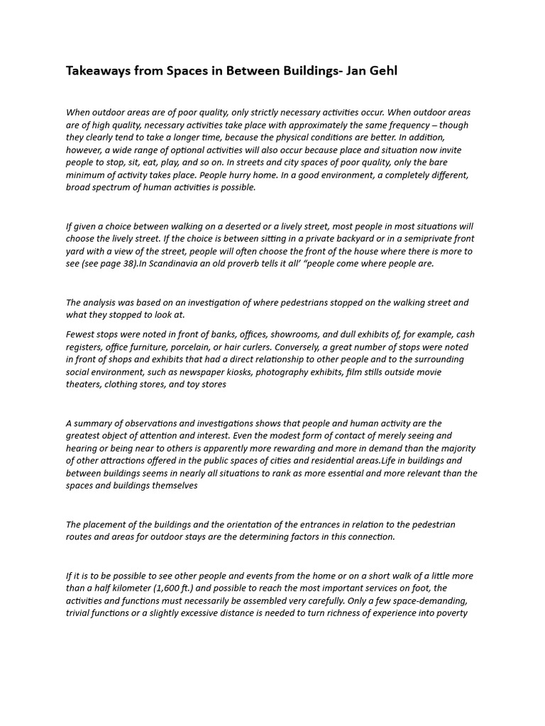 Takeaways from spaces in between buildings pdf