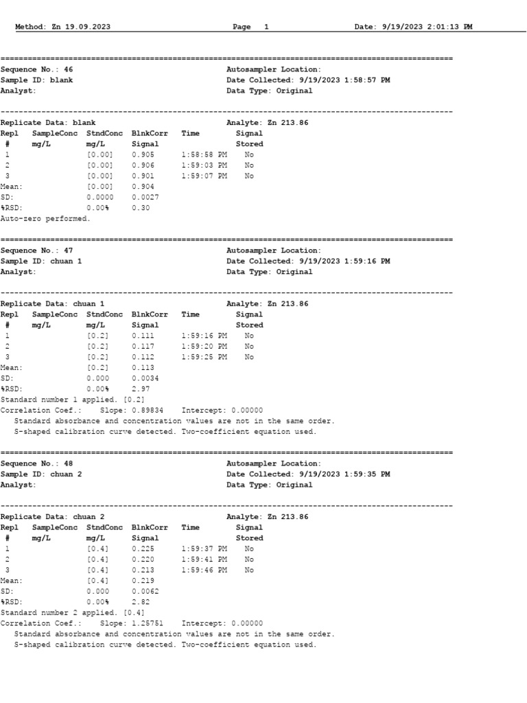 Zn Nhom 6 Pdf Chemistry Metrology