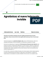 Agrotoxicos El Nuevo Holocausto Invisible