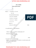 CBSE Class 10 Real Numbers Assignment 8