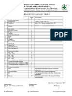 Daftar Inventaris Utilitas PKM Baradatu