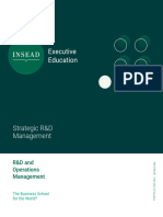 Strategic R and D Management-INSEAD