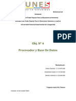 Procesador y Base Datos