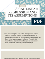 Classical Linear Regression and Its Assumptions
