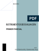 Instrumentos de Evaluación Primer Parcial