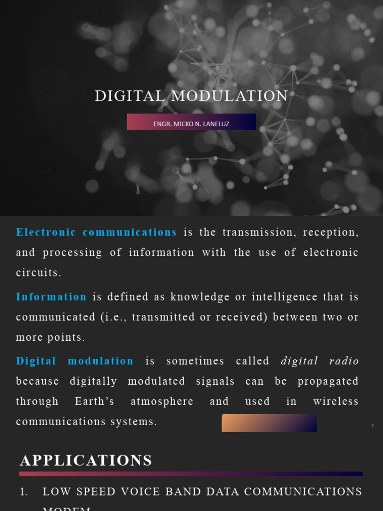 Digital Modulation | PDF | Modulation | Digital Signal