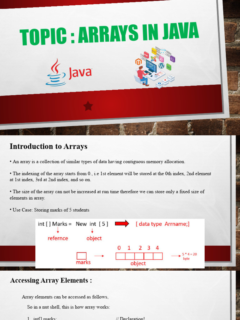 Arrays in Java | PDF