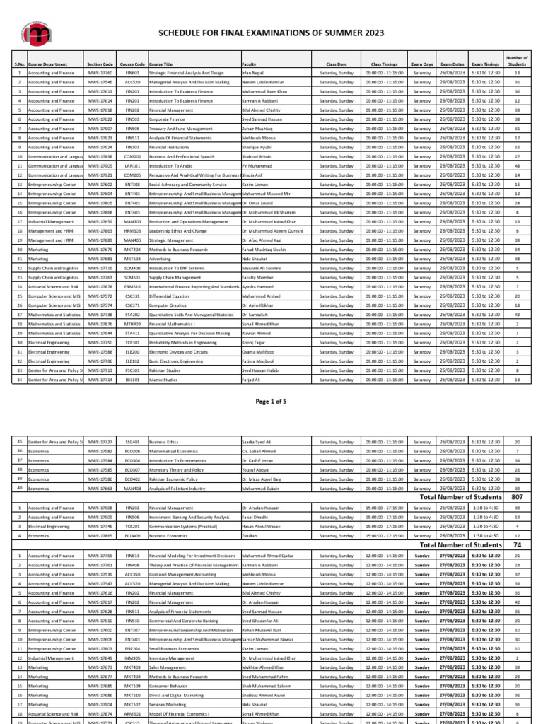 final-exam-schedule-summer-2023-pdf-statistics-economics