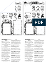 Cairn RPG Character Sheet, 2 Page Rules