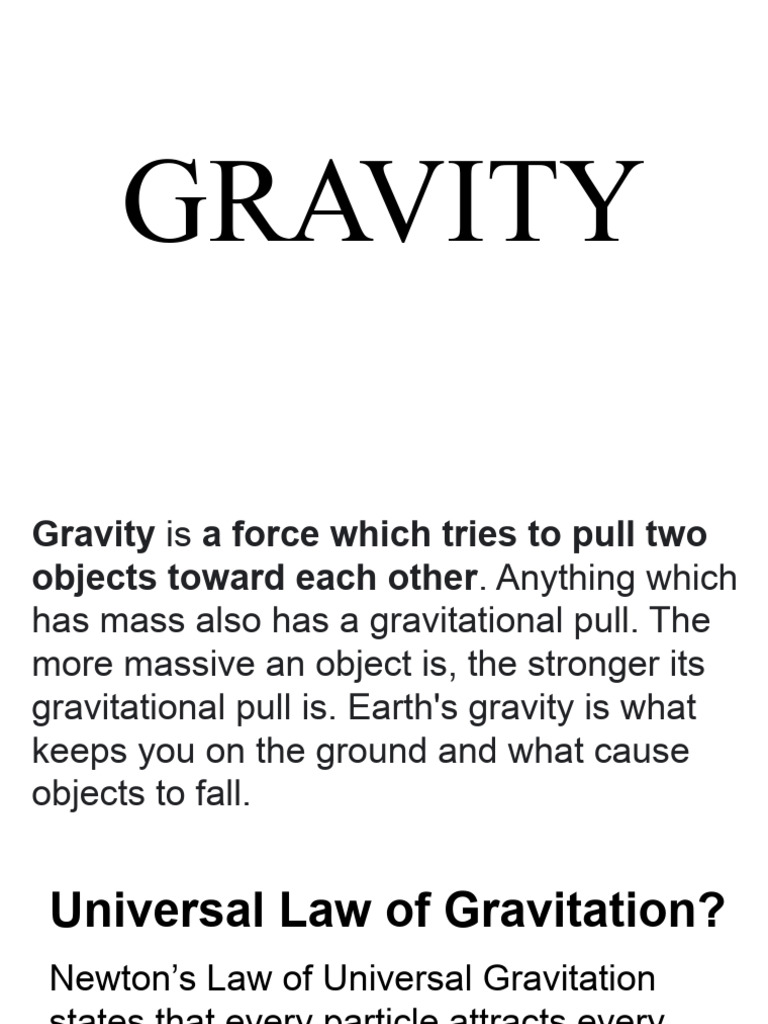 Grade 12 Gravity Pdf